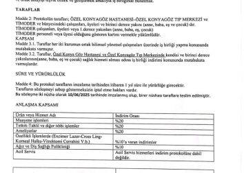TİMODER ÜYELERİMİZE DUYURULUR!  SAĞLIK HİZMETLERİNDE; ÜYELERİMİZE ÖZEL PROTOKOL
